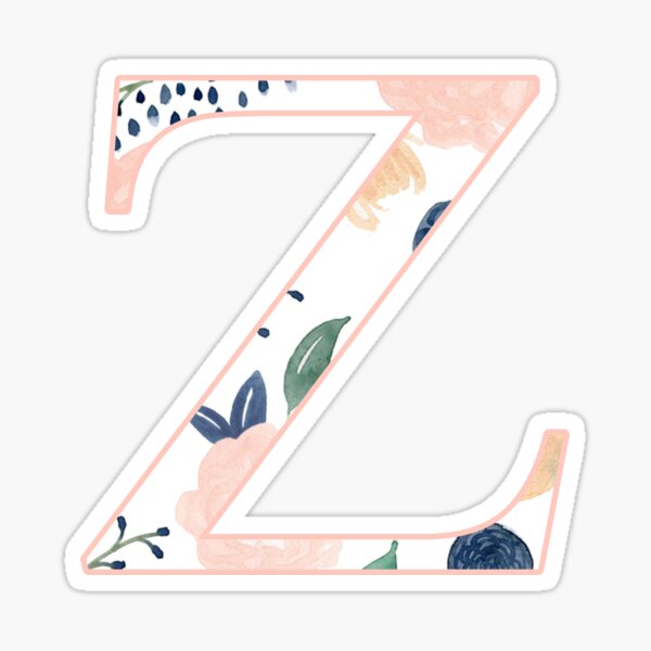 Floral Zeta Sticker