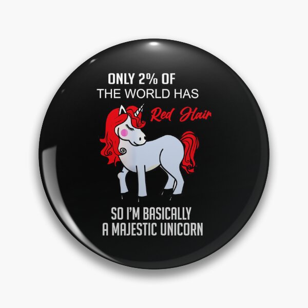 Item preview, only 2 of the world has Red Hair so I’m basically a Majestic unicorn    designed and sold by ShopnewDesigned.