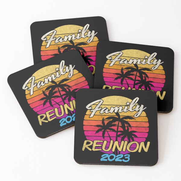 Item preview, Family Reunion 2023 Matching family Vacation Retro Sunset Palm Trees designed and sold by alenaz.