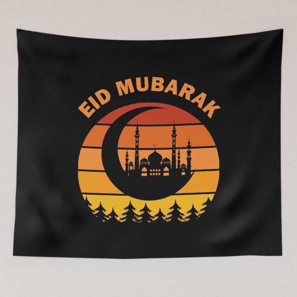 Item preview, Eid Mubarak Happy Eid al-Fitr al-Adha Ramadan Kareem Mosque Crescent Dawn Dusk Gift designed and sold by ShopnewDesigned.