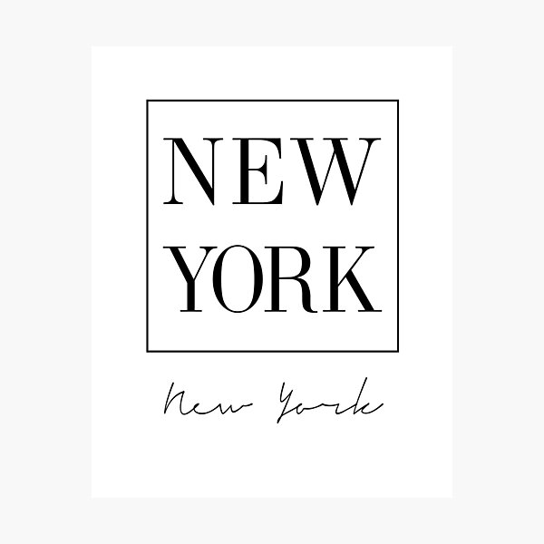 New York, City, Scandinavian, Nordic, Fashion print, Scandinavian art, Modern art, Wall art, Print, Minimalistic, Modern Photographic Print