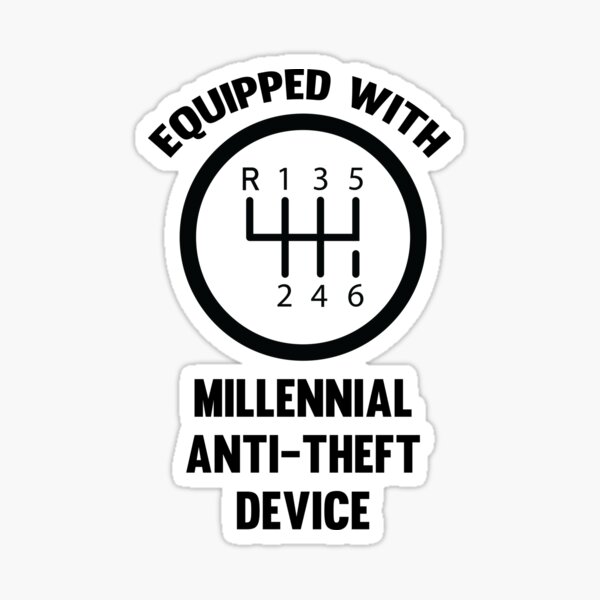 Funny Millenial AntiTheft Device Men Cool Manual Car Coffee Mug by Aayatg  Decen - Fine Art America