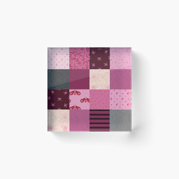 Item preview, Pink Halloween Patchwork  designed and sold by SugarPineDesign.