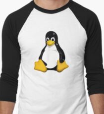 Linux Tux Men's Baseball ¾ T-Shirt