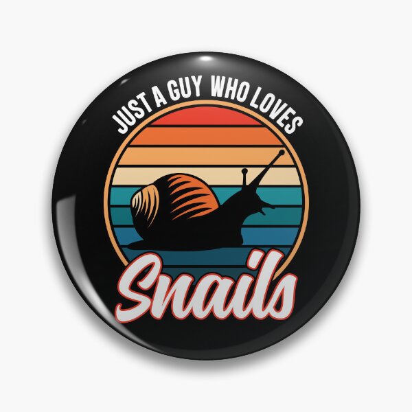 Item preview, Just a Guy Who Loves Snails Funny Cute Gastropods designed and sold by GravitiTees.