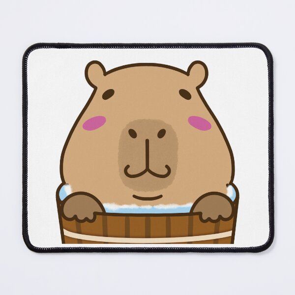 Item preview, Capybara in hot tub designed and sold by KapiCapybara.