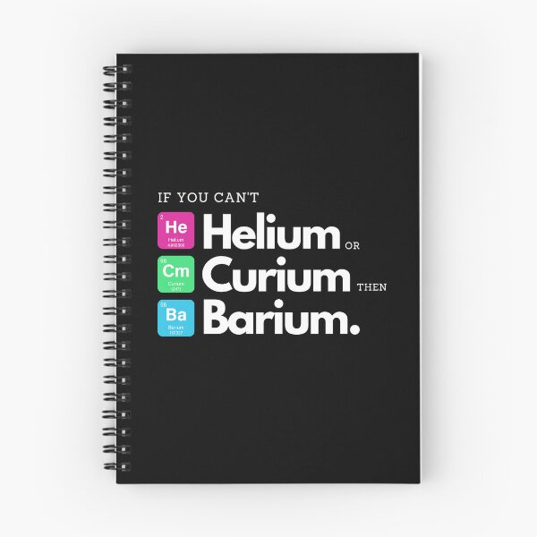 Item preview, Funny Chemical Elements Pun - Helium, curium or barium? designed and sold by CherieTree.