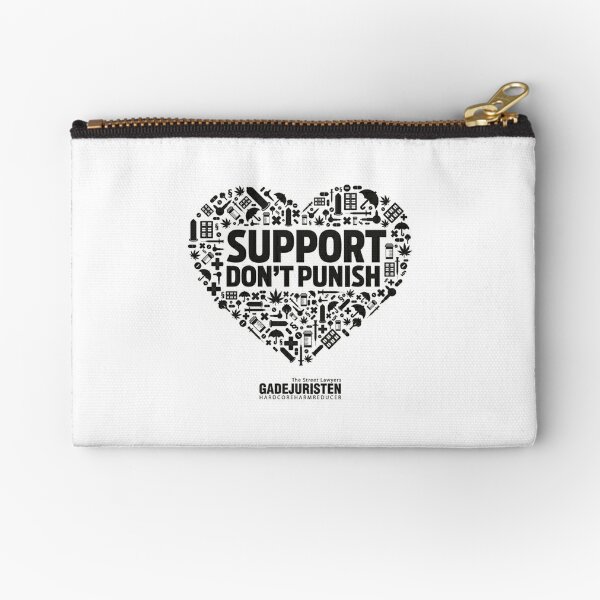 Off-White Block Pouch Quote Clutch Bag - Purple