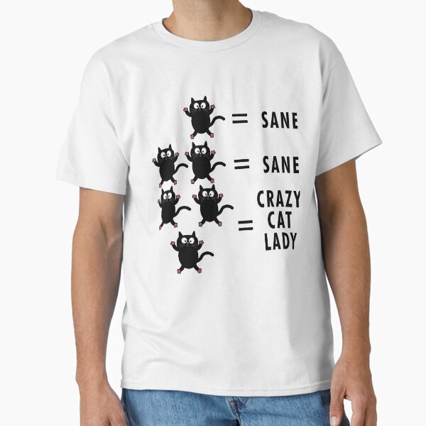 Item preview, CRAZY CAT LADY T SHIRT FUNNY SHIRT CAT LOVER designed and sold by chihai.