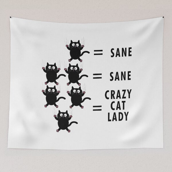 Item preview, CRAZY CAT LADY T SHIRT FUNNY SHIRT CAT LOVER designed and sold by chihai.