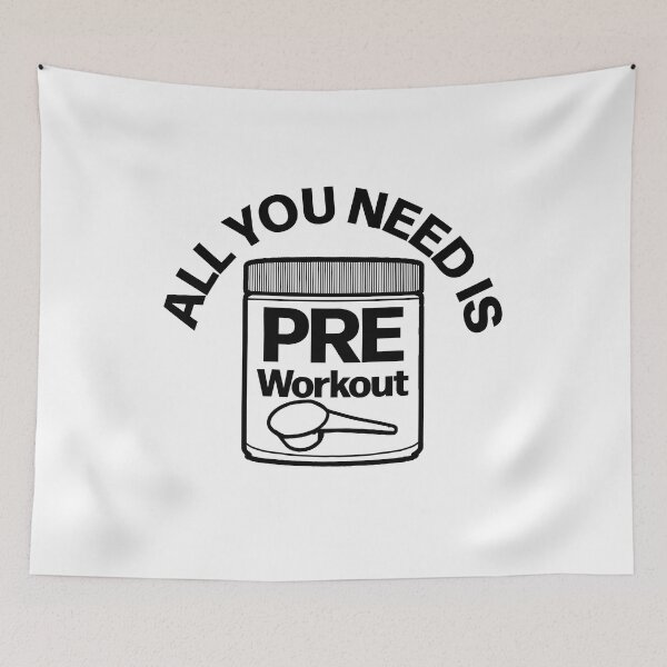 Item preview, All you need is Pre Workout Funny Simplistic designed and sold by designsbyted.