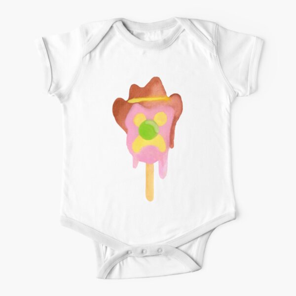 Bubble O Bill (Green Nose) - Blue Short Sleeve Baby One-Piece