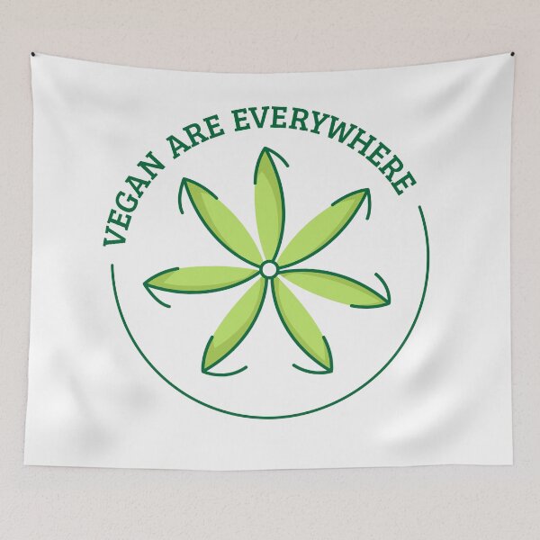 Item preview, Vegan Are Everywhere | Green Leaf Arrows designed and sold by Teenker.