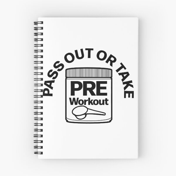 Item preview, Pass out or take Pre Workout Funny Simplistic designed and sold by designsbyted.