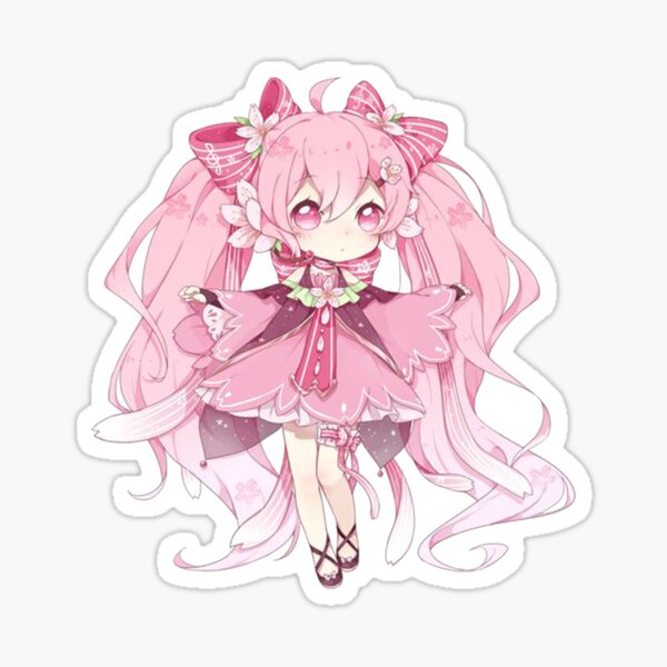 Sakura Miku Sticker for Sale by HatsuneBriku