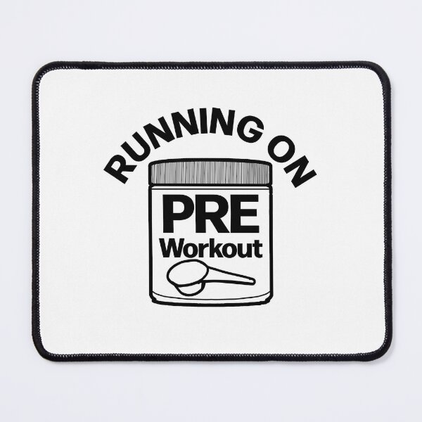 Item preview, Running on Pre Workout Funny Simplistic designed and sold by designsbyted.