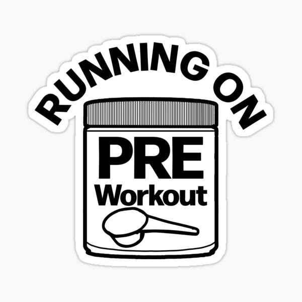 Too Much Pre-workout Sticker for Sale by Christopher Balogh