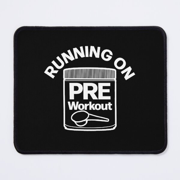 Item preview, Running on Pre Workout Funny Simplistic designed and sold by designsbyted.
