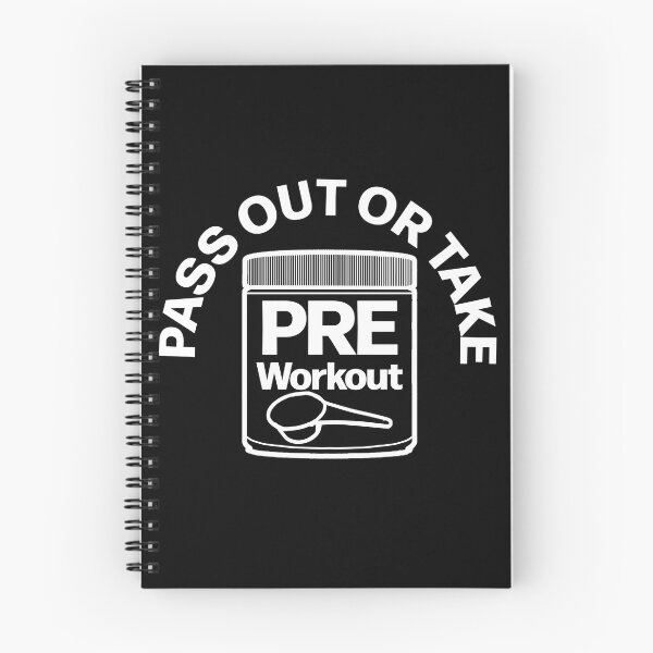 Item preview, Pass out or take Pre Workout Funny Simplistic designed and sold by designsbyted.