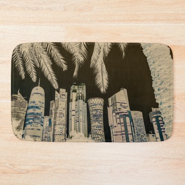 Item preview, Doha West Bay Qatar skyline, modern skyscrapers Arabia designed and sold by Mauswohn.