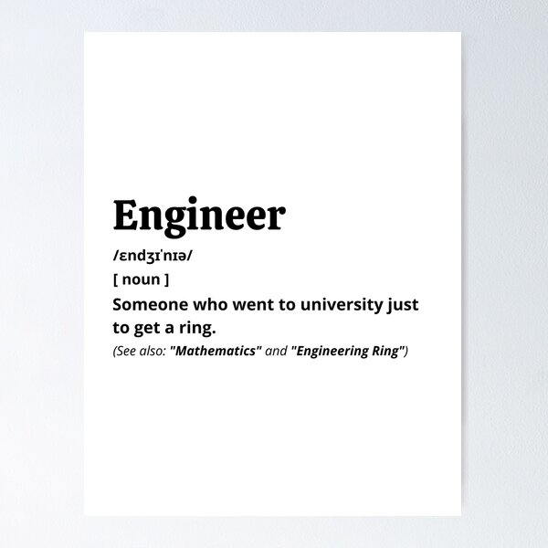 Item preview, Engineer Definition designed and sold by Creatoe.