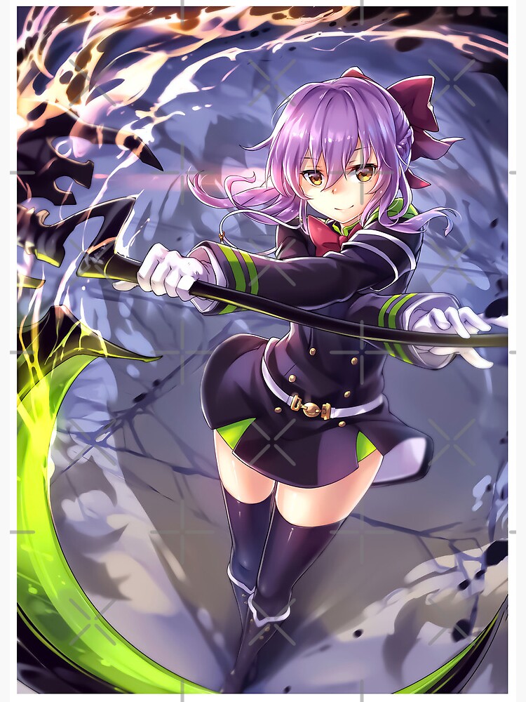 Guren Ichinose Seraph of the end Anime Girl Gift Sticker for Sale by  Spacefoxart