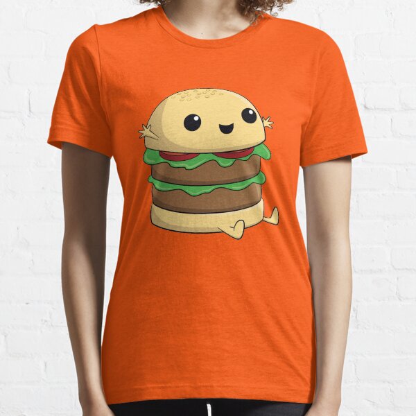 Kawaii Cute Cartoon Burger Essential T-Shirt