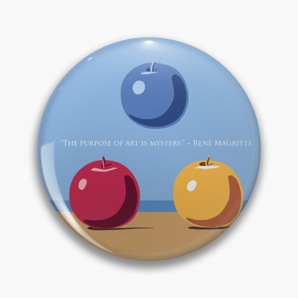 Item preview, WE PERCEIVE | WE LOVE SURREALISM - Recreated Art of Les Jeunes Amours 1963 by Rene Magritte in a Pop of Colors designed and sold by Luis Wong | We Perceive.