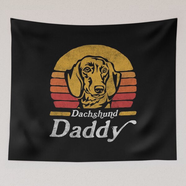 Item preview, Retro Vintage Dachshund Daddy designed and sold by More Cute Dogs.