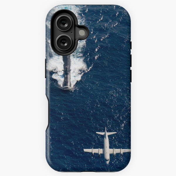 Item preview, Two P-3 Orion maritime surveillance aircraft fly over attack submarine USS Houston. designed and sold by StocktrekImages.