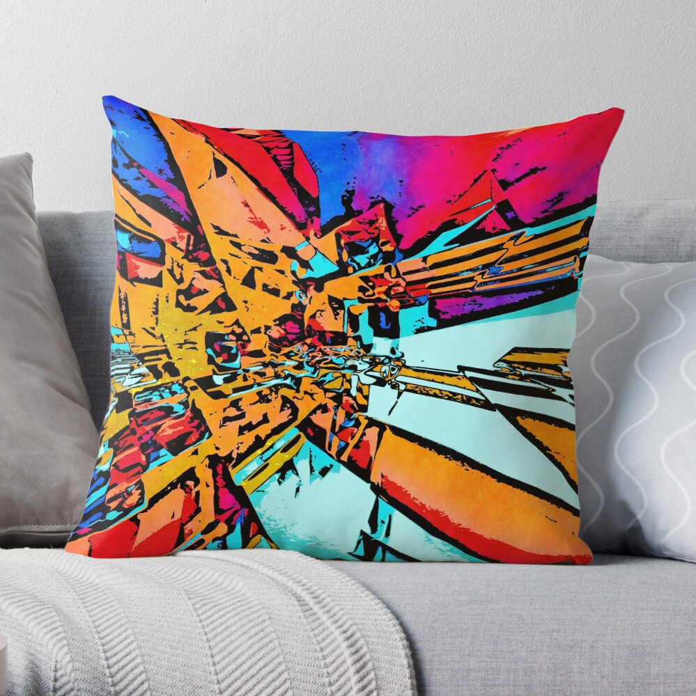 Pop Art Abstract Throw Pillow