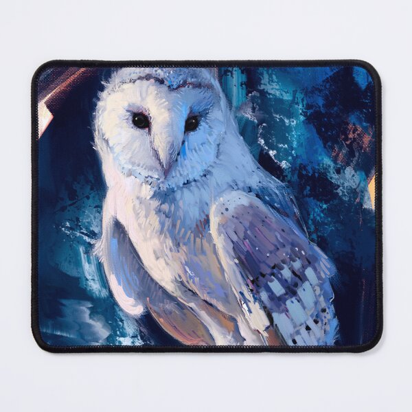 Item preview, Snowy White Owl Oil Acrylic Print designed and sold by allincolors.