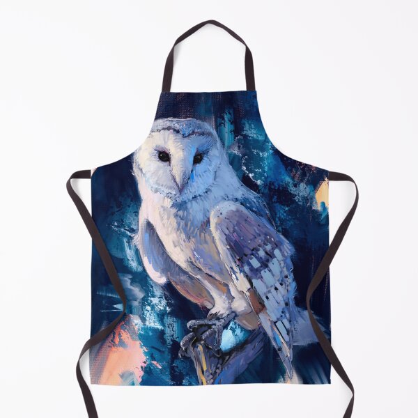 Item preview, Snowy White Owl Oil Acrylic Print designed and sold by allincolors.