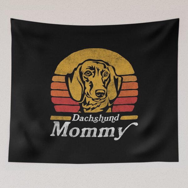 Item preview, Retro Vintage Dachshund Mommy designed and sold by More Cute Dogs.