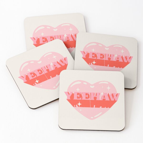 Item preview, YEEHAW | Pink Cowboy Cowgirl Heart Rodeo Love Preppy Aesthetic | HOWDY YALL | White Background designed and sold by PEARROT.