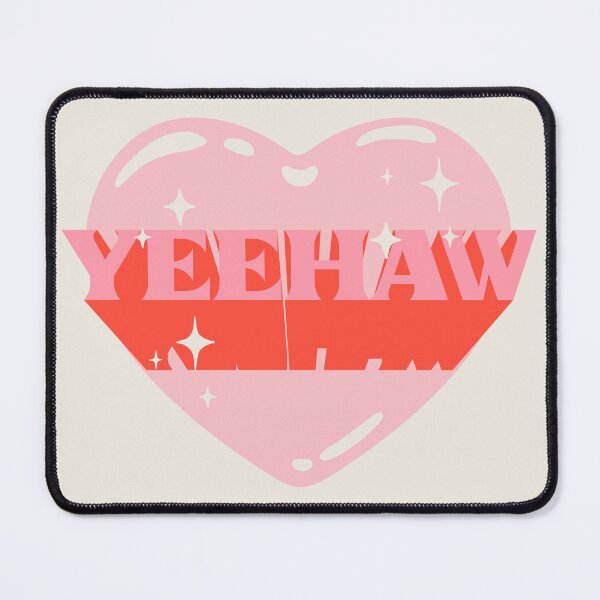 Item preview, YEEHAW | Pink Cowboy Cowgirl Heart Rodeo Love Preppy Aesthetic | HOWDY YALL | White Background designed and sold by PEARROT.