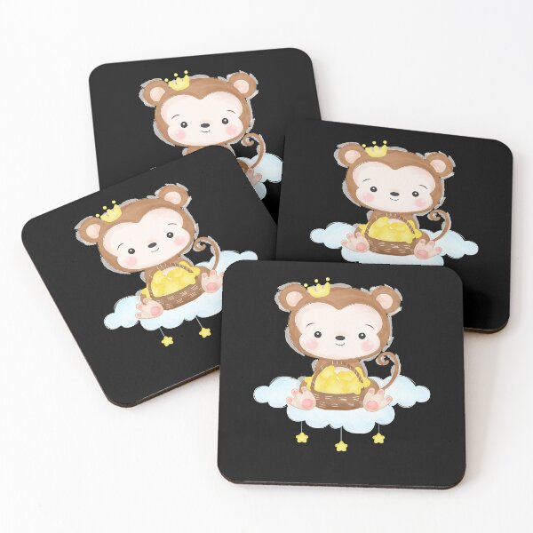 Item preview, Cute monkey sitting on a lovely cloud  designed and sold by edensmr.