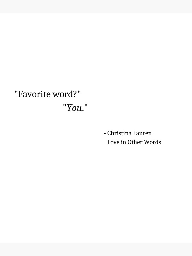Libro Amor Y Otras Palabras - Lauren, Christina