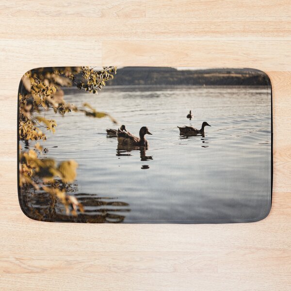 Item preview, landscape relaxing ducks lake sunset designed and sold by Nebulae-Art.