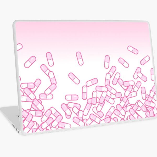 Pink Pills Gradient Laptop Skin