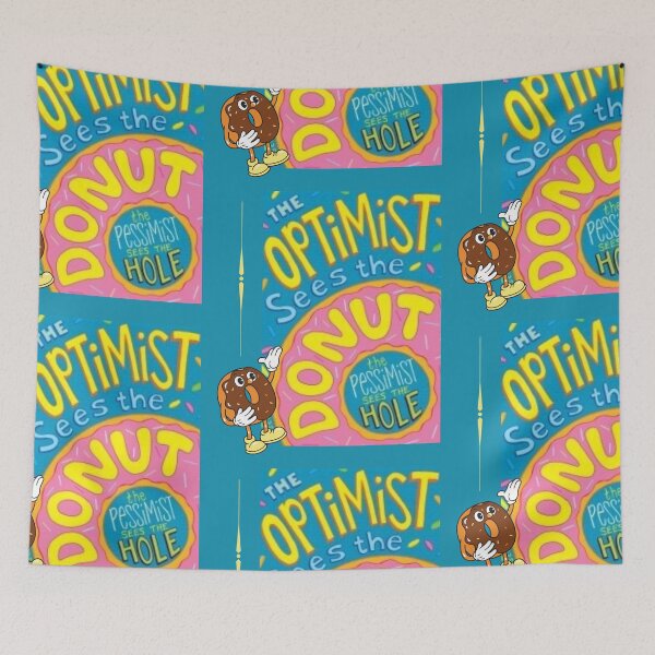 Item preview, Donut optimism vs pessimism  designed and sold by Arteartz.