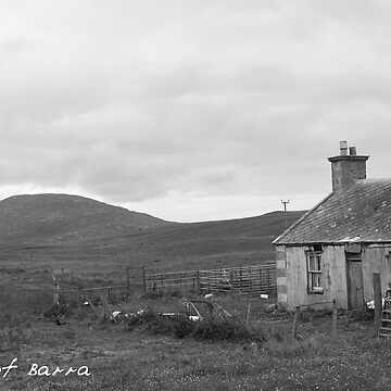 Artwork thumbnail, Isle of Barra - Old House Landscape by hereandback