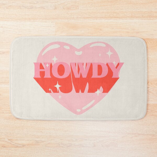 Item preview, HOWDY YALL | HOWDY Y'ALL Pink Cowgirl Heart Cowboy Rodeo Love Preppy Aesthetic | White Background designed and sold by PEARROT.