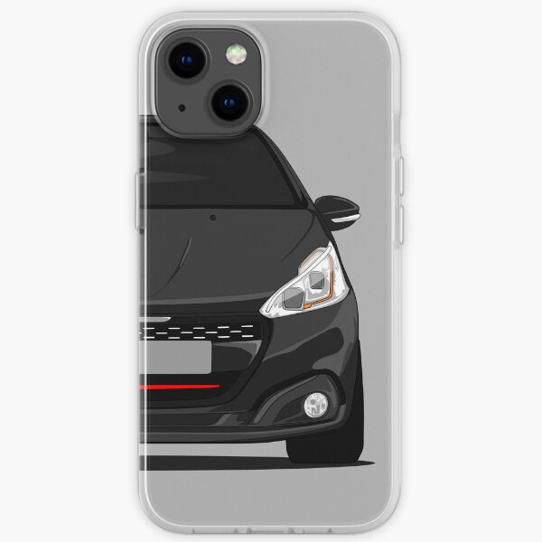 Facelift Peugeot 208 GTI Noir Coque souple iPhone