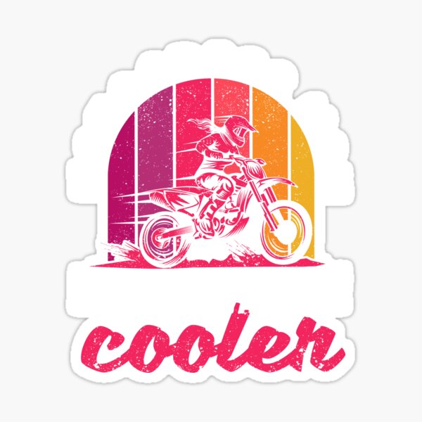 "Funny Dirt Bike Mum Biker Mother's Day Rider" Sticker for Sale by
