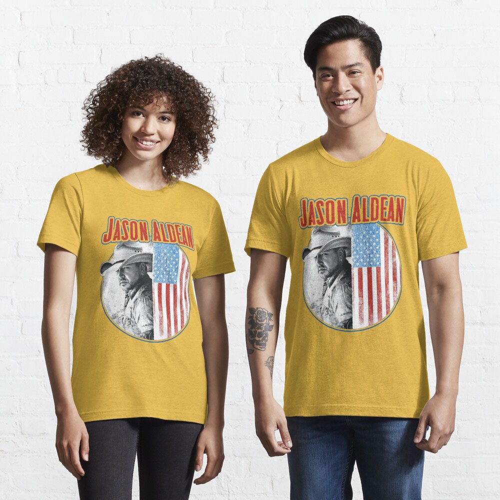 Jason Aldean Merch Rock N Roll Cowboy Tour Flag T-Shirt sold by Arvel  Crynyd Possum Burmese, SKU 21091197