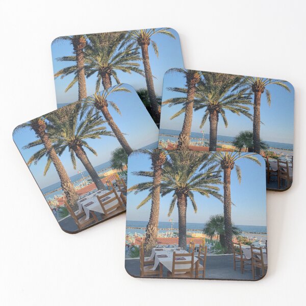Item preview, Italian Summer Beach Restaurant Sea Palms  designed and sold by eleonoraingrid.