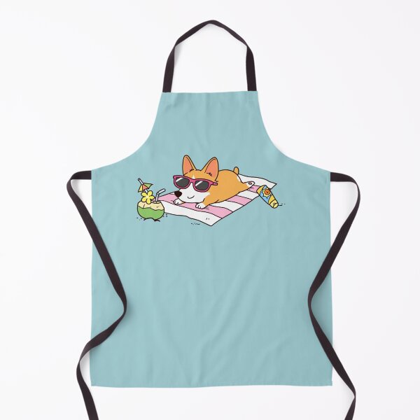 Item preview, Sunbathing Corgi Summer Beach designed and sold by thepawster.