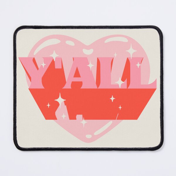 Item preview, YALL | HOWDY Y'ALL Pink Cowgirl Heart Cowboy Rodeo Love Preppy Aesthetic | White Background designed and sold by PEARROT.
