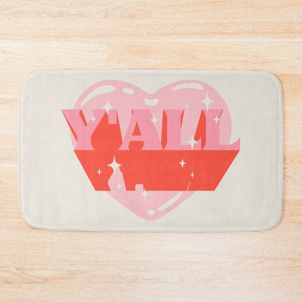 Item preview, YALL | HOWDY Y'ALL Pink Cowgirl Heart Cowboy Rodeo Love Preppy Aesthetic | White Background designed and sold by PEARROT.